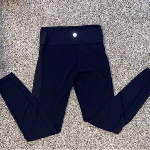 Lululemon Navy Luxtreme bodycon HR 28" size 8. Used excellent condition